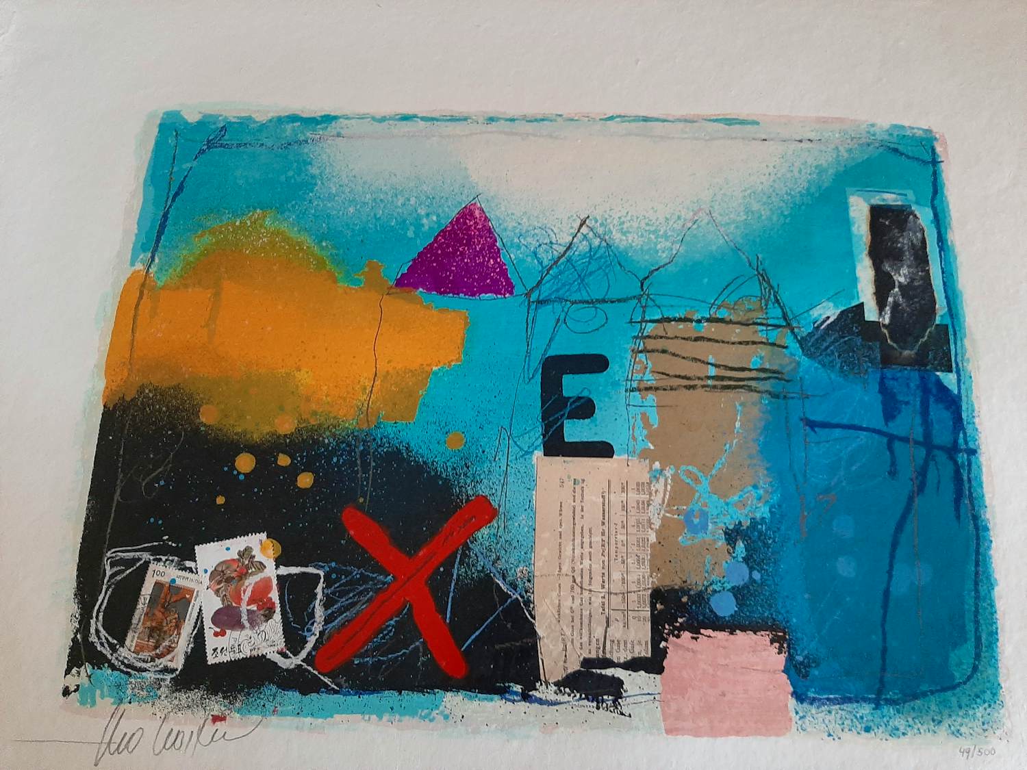 Theo Koster - Zeefdruk, collage E kopen? Bied vanaf 35!