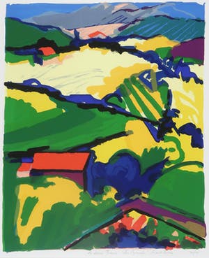 Frank Rosen - Zeefdruk, La douce France ''Les Pyrénées'' kopen? Bied vanaf 20!