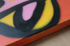 Niet of onleesbaar gesigneerd - Kleurrijk schilderij van een happy cow kopen? Bied vanaf 1!