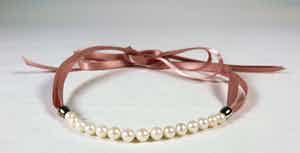 Collier van zoetwaterparels met zilveren kralen verkocht voor € 1!