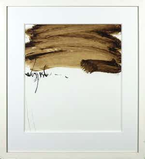 Arie Trum - Aquarel, Zonder titel - Ingelijst verkocht voor € 50!