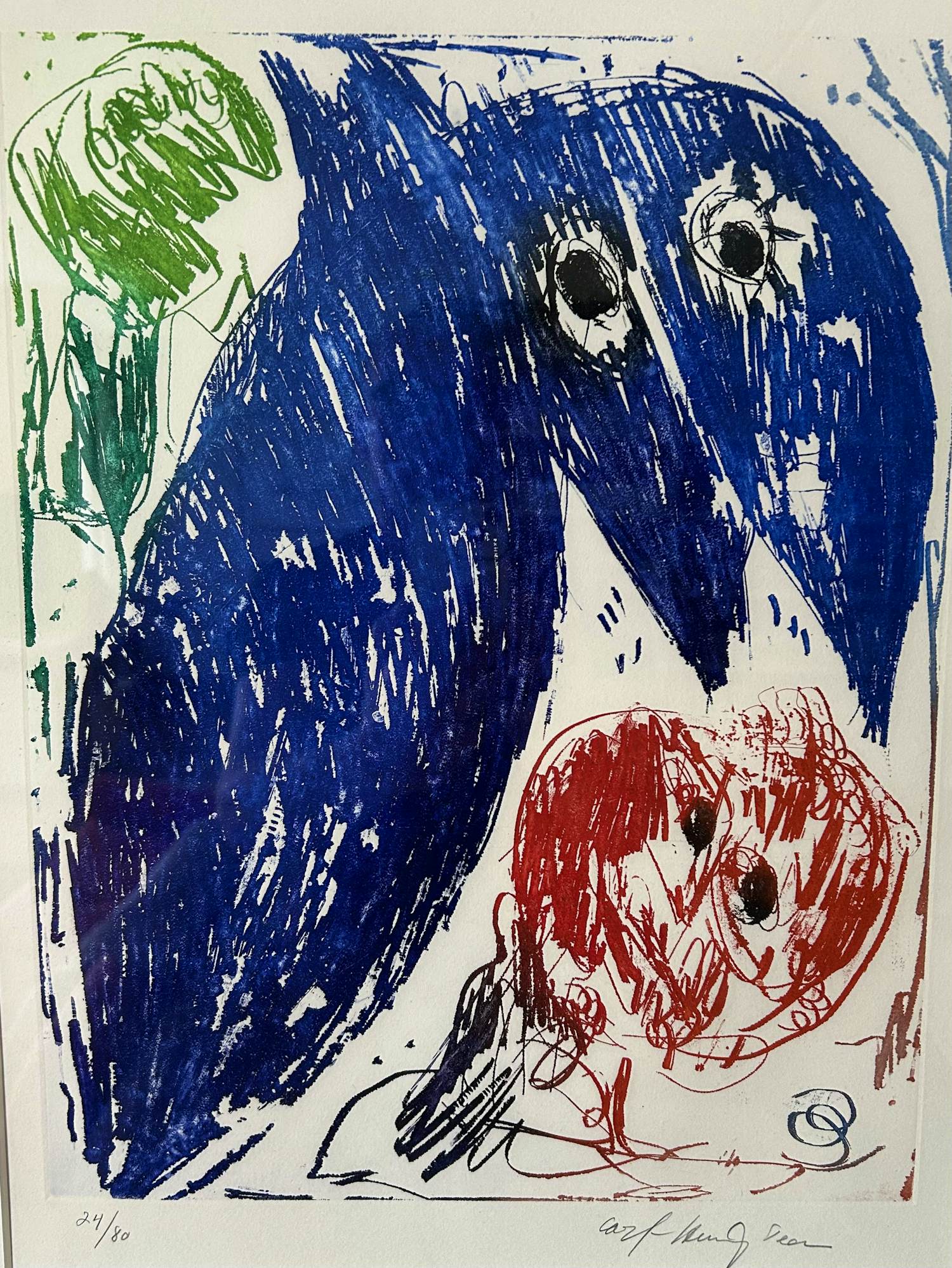 Carl-Henning Pedersen - Compositie verkocht voor € 395!