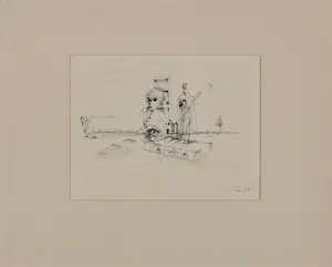 Coen Hennipman - Lot van 10 pentekeningen op papier kopen? Bied vanaf 20!