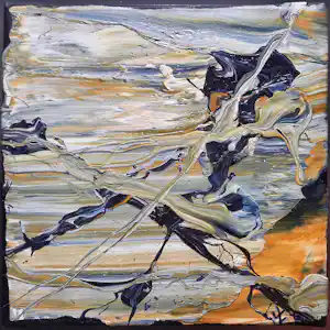 Jan van Well - Abstract olieverf op doek - 22320 verkauft für € 50!