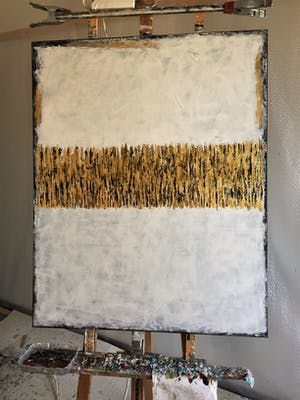 John Foppen - Symphony in Gold +.........# K 02. XL . GROOT. kopen? Bied vanaf 189!