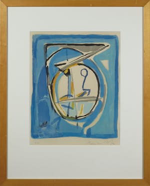 Bram van Velde - Litho, Compositie - Ingelijst kopen? Bied vanaf 200!