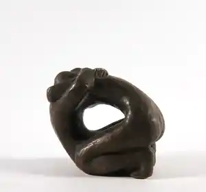 Gerrit Jan Langedijk - Brons, Omhelzing verkocht voor € 400!