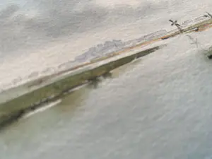 Jan Groenhart - JAN GROENHART (1952) : Aquarel – Zaanstreek kopen? Bied vanaf 60!