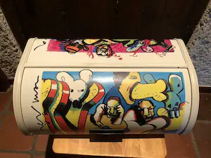 Herman Brood - voor Brabantia- broodtrommel met illustraties kopen? Bied vanaf 50!