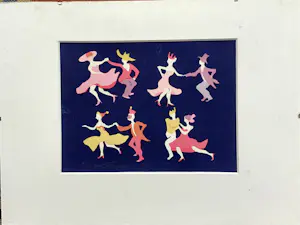 Jurjen Fontein - Zeefdruk, Dansers, gesigneerd kaufen? Bieten Sie von 35!