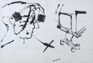 Toon Teeken - Tekening in Oost-Indische inkt, Zonder titel kopen? Bied vanaf 1!