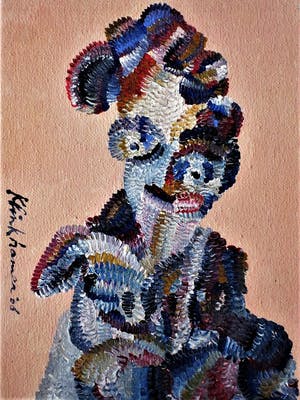 Henk Klinkhamer - Non-Conformist - Expresionistisch portret "Vrouw" gesigneerd kopen? Bied vanaf 20!