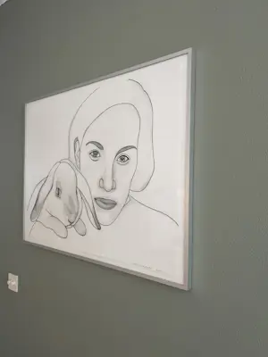 Rosemin Hendriks - Vrouw met konijn kopen? Bied vanaf 135!