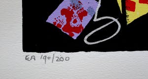 Herman Brood - zeefdruk: Casino kopen? Bied vanaf 375!