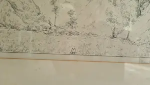 Simon Moulijn - Simon Moulijn – Landschap (ets) – genummerd M27 – ca. 42×42 cm kopen? Bied vanaf 40!