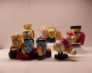 AcheterHerman Brood - COMPLETE SET van 5 SCULPTUREN? Enchérissez de 10!
