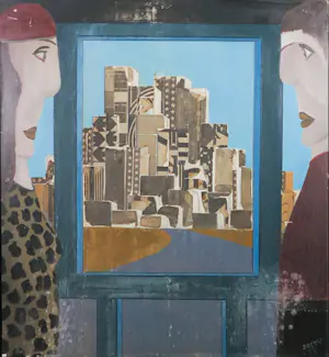 Kees Segers - Olieverf op paneel, Z.T. - Ingelijst kopen? Bied vanaf 100!