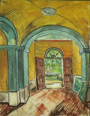 Paul Huf - Foto, Vestibule in the Asylum - Vincent van Gogh - Ingelijst kopen? Bied vanaf 1!