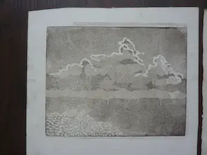 Margriet Snel - 7 etsen met figuren in landschappen kopen? Bied vanaf 50!