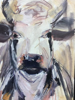 Niet of onleesbaar gesigneerd - Twee keer een koe. kopen? Bied vanaf 1!