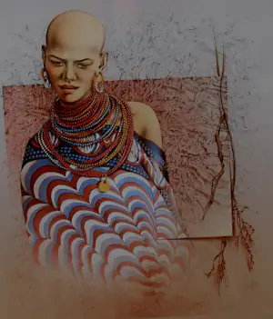 Poen de Wijs - Ingelijste litho: Afrikaanse man kaufen? Bieten Sie von 89!
