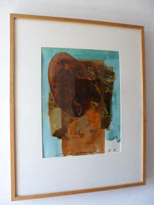 Jos Verwiel - Gemende Techniek. Titel, "Wilton". verkocht voor € 40!