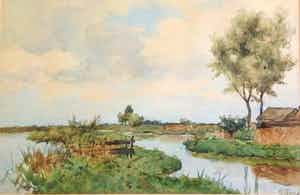 Victor Bauffe - 7092, Polderlandschap verkocht voor € 175!