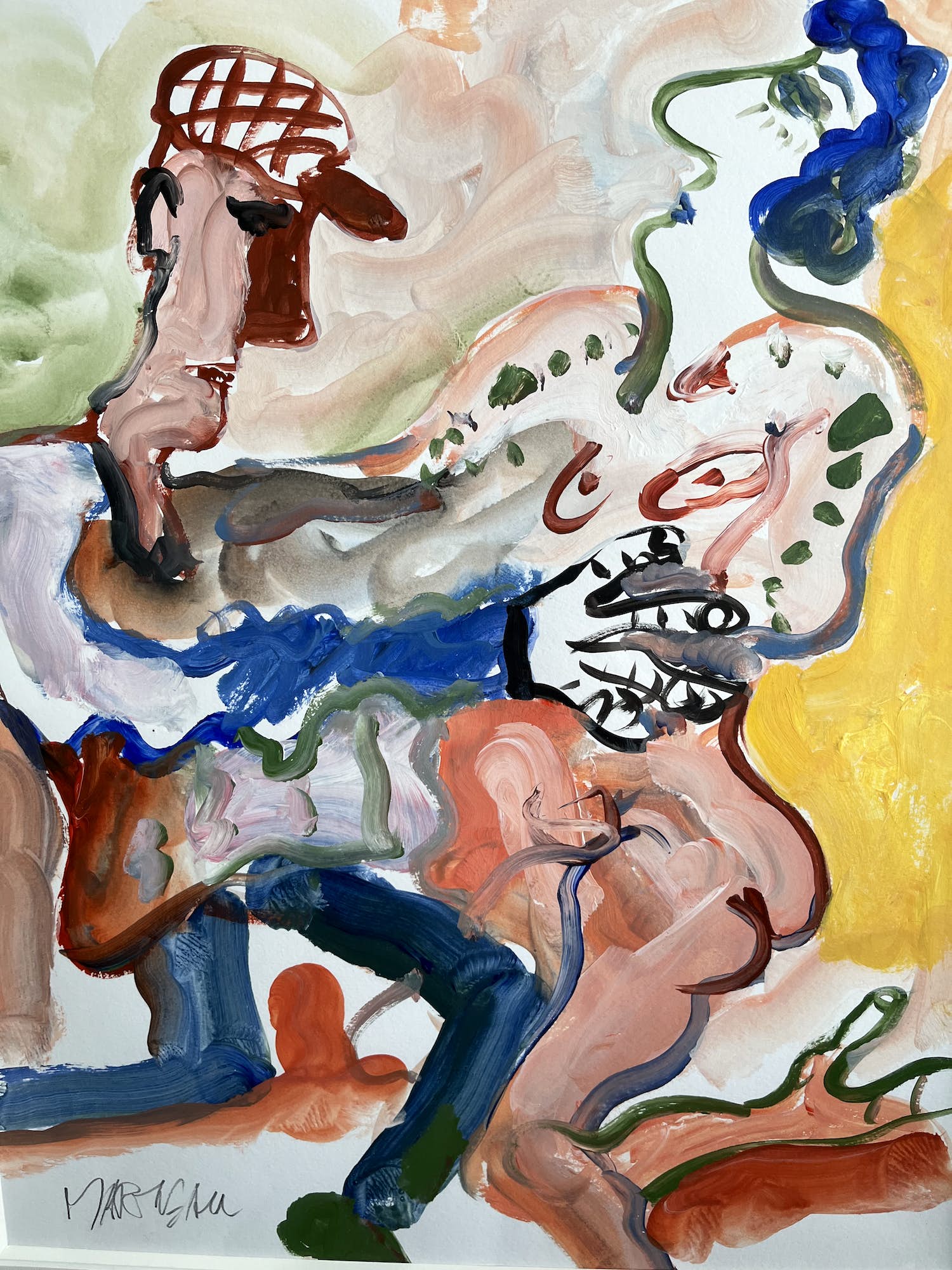 Anton Martineau - Dansend paar - Ingelijst kopen? Bied vanaf 250!