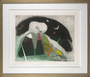 Michel van Overbeeke - Kleurenets, Mountain song IV - Ingelijst kopen? Bied vanaf 1!