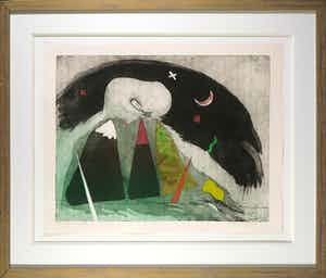 Michel van Overbeeke - Kleurenets, Mountain song IV - Ingelijst verkocht voor € 1!