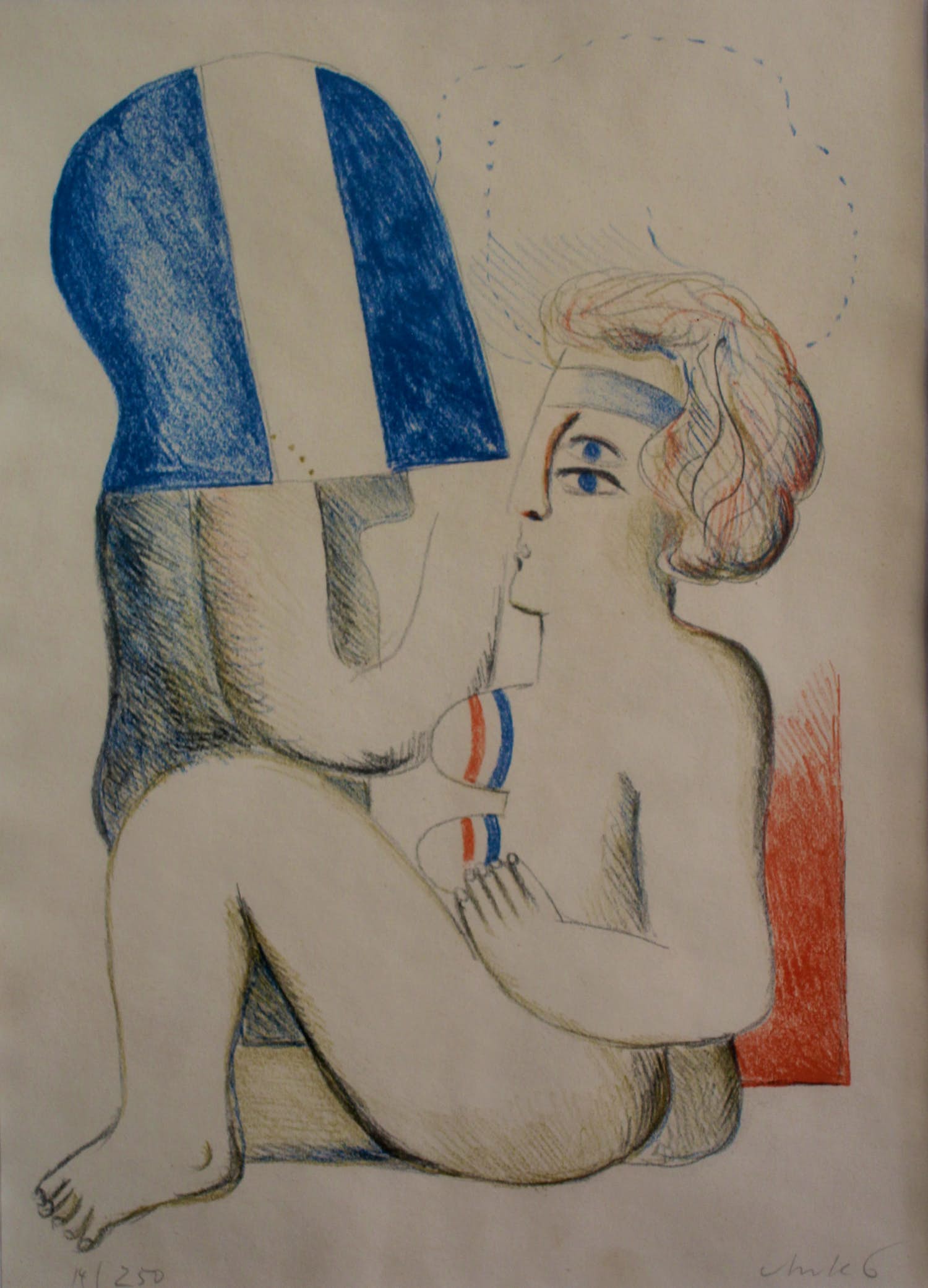 Horst Antes - Federzeichnung: Pontifikalamt kopen? Bied vanaf 275!