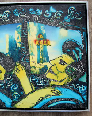 Buy Herman Brood - zeefdruk op doek: Jet up a rock (oplage slechts 25 stuks)? Bid from 1!