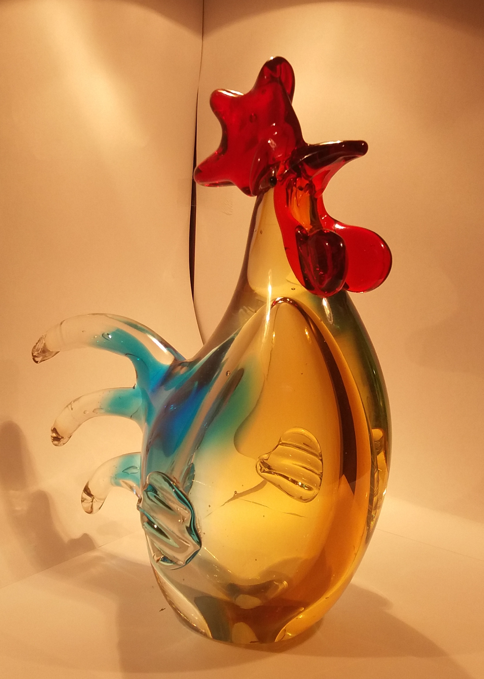 Niet of onleesbaar gesigneerd - Mond geblazen Murano haan kopen? Bied vanaf 1!