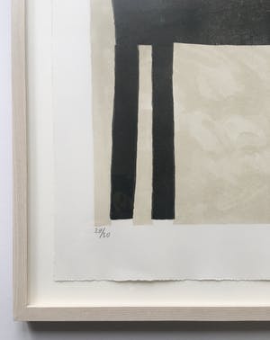 Klaas Gubbels - litho ‘zonder titel - ingelijst - 1989 kopen? Bied vanaf 450!