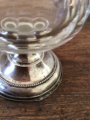 Niet of onleesbaar gesigneerd - Kristal karaf met zilver, gemerkt kopen? Bied vanaf 1!