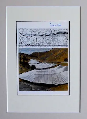 Christo - "OVER THE RIVER," - Project for the Rio Grande " - handgesigneerd in pptout kopen? Bied vanaf 99!