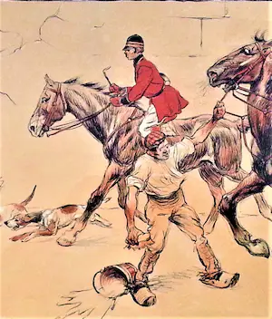 Frederic Puechmagre - "Le Départ" - Kleurenlitho - circa 1900 kopen? Bied vanaf 20!