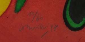 Corneille - Aquagravure op geschept papier, Zonder titel - Ingelijst (Groot) kopen? Bied vanaf 350!