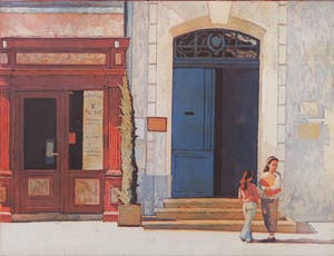 Marcel Schellekens - Aquatint, Zondagmorgen - Ingelijst kopen? Bied vanaf 100!