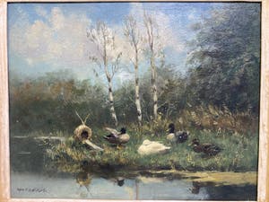Constant Artz - Eenden aan de waterkant kopen? Bied vanaf 750!