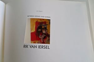 Rik van Iersel - Litho in lijst en Boek "Between seeing and saying" - Nieuwstaat kopen? Bied vanaf 33!