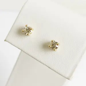 Diamanten oorknopjes 0,66 ct kopen? Bied vanaf 800!