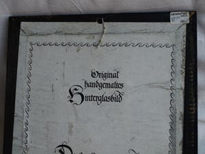 Niet of onleesbaar gesigneerd - Achterglasschildering / Hinterglasmalerei , Gerechtigheid – ingelijst kopen? Bied vanaf 10!