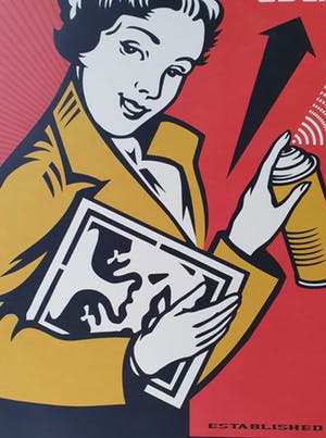 Shepard Fairey - OBEY STAY UP GIRL kaufen? Bieten Sie von 85!