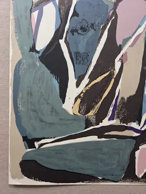 Bram van Velde - Derriere Le Miroir. Litho. 1952. kopen? Bied vanaf 99!