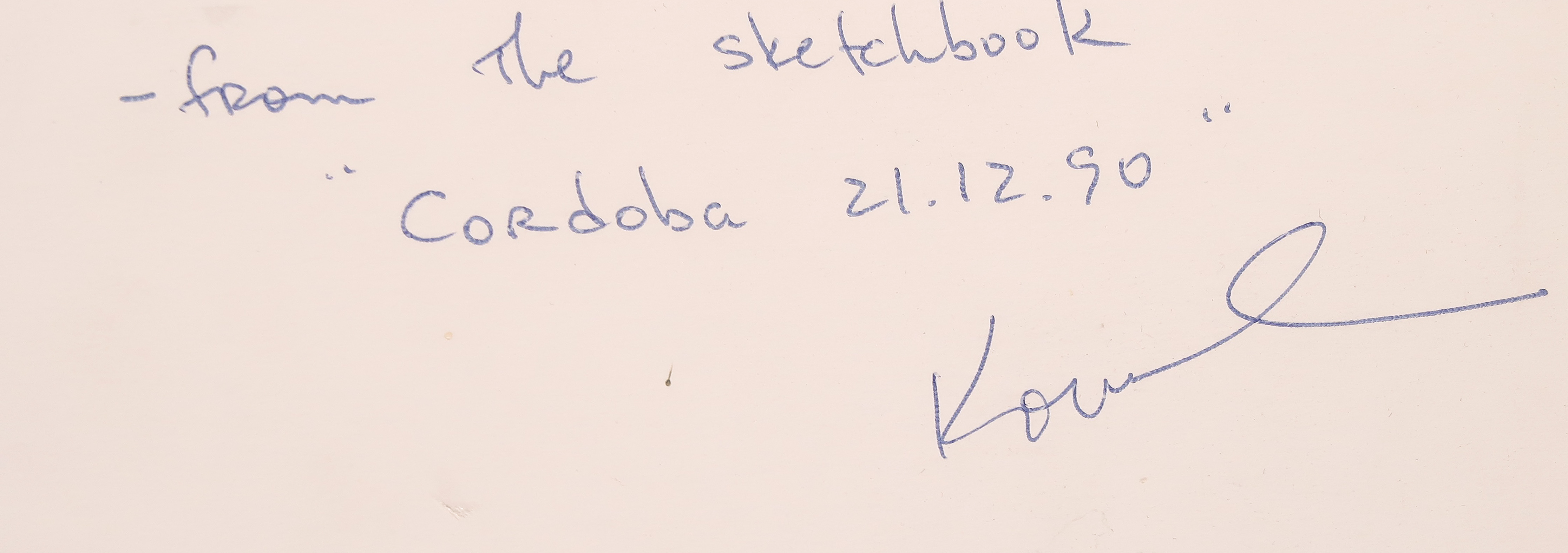 Bob Kovel - Potloodtekening, Uit het schetsboek Cordoba - Ingelijst kopen? Bied vanaf 20!