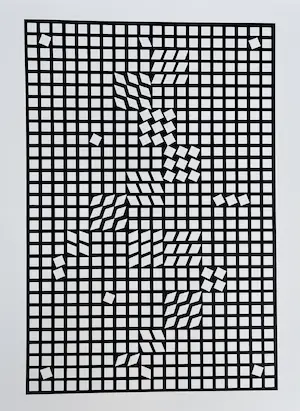 Victor Vasarely - TLINKO en JERUSA - 1973 - 2 werken kopen? Bied vanaf 50!