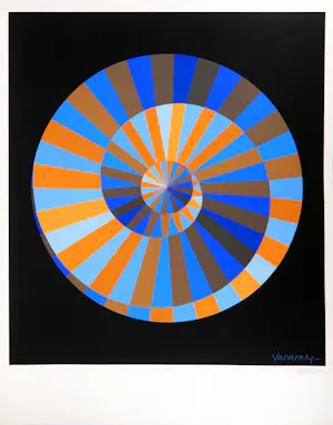 Victor Vasarely - Olympia, Sky and Sun, originele zeefdruk kopen? Bied vanaf 250!