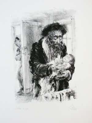 Piet Klaasse - Litho: "Voor Wiesje & Jan, een nieuwjaarsgroet van Anne & Piet verkocht voor € 39!