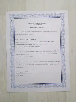 Andre De Dienes - Marilyn Monroe 1949/2007 - Auflage von 200 - drucksigniert kopen? Bied vanaf 500!